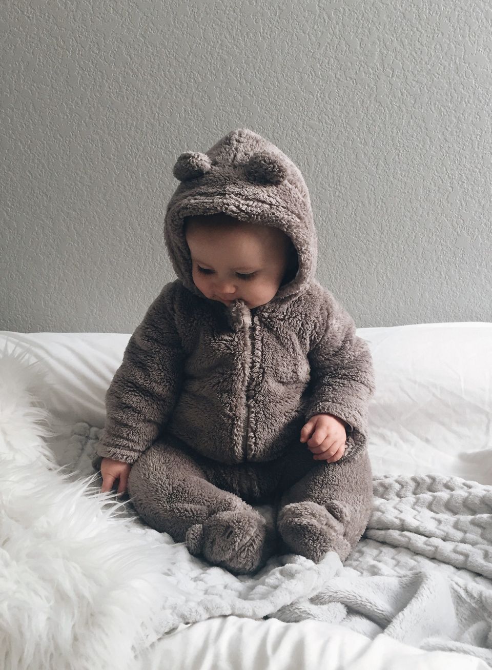 Baby in bear suit hotsell